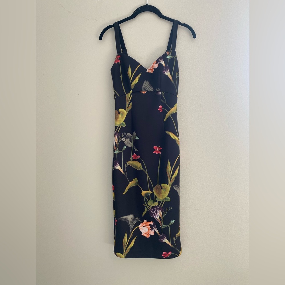 Ted Baker Lisa Oriental Floral Midi Dress